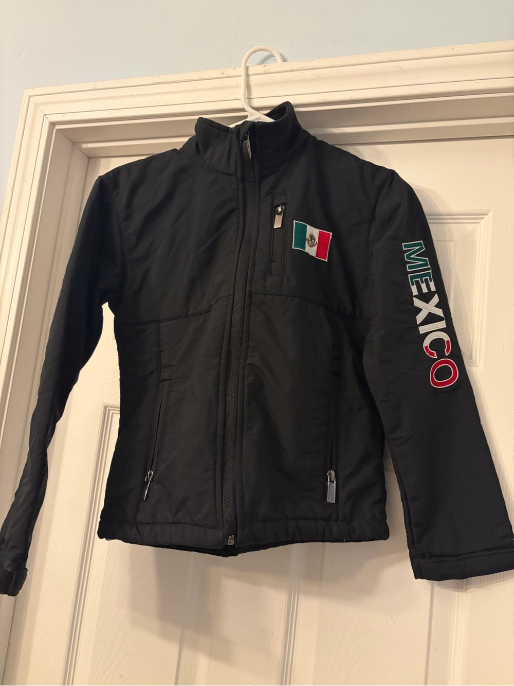 Kids Black Fleece-Lined Jacket - XL